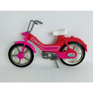 Vintage Barbie Motor Bike 1983‎ Mattel Pink Moped Scooter Toy Bicycle